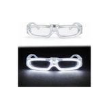 Vipfoni Led Işıklı Parti Gözlüğü 3 Modlu – Glow & Gece Eğlence Gözlüğü Beyaz