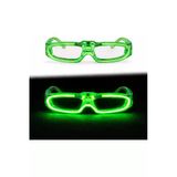 Vipfoni Led Işıklı Parti Gözlüğü 3 Modlu – Glow & Gece Eğlence Gözlüğü Yeşil