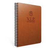 VipGıpta Vip 1080 Taba Deri Kapak A4 140 Yaprak Çizgili Spiralli Defter