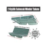 Viphomeconcept Gölgelikli Salıncak Minder Takımı, Bahçe Salıncak Minderi (434394590) Yeşil