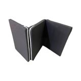 Viphomeconcept Katlanır Yer Yatağı Sünger Yatak Siyah Kırçıllı 80X180 Cm-7 Cm