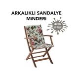 Viphomeconcept Sandalye Minderi Arkalıklı Büyük Fermuarlı Yıkanabilir