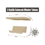 Viphomeconcept Vip Gölgelikli Salıncak Minder Takımı, Bahçe Minder Krem