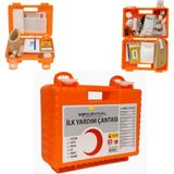 Vipsurvival Premium İlk Yardım Çantası – Sert Plastik, Duvara Monte, İş Yeri/Fabrika/Okul/Araç/Ev