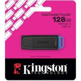 Vira Kıngston DTXG2/128GB USB 3.2 Datatraveler Exodia Gen 1 Flash Bellek (Siyah-Mavi)