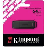 Vira Kıngston DTXG2/64GB USB 3.2 Datatraveler Exodia Gen 1 Flash Bellek (Siyah)