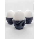 Vira Modern Haşlanmış Yumurtalık Seti | 3'lü - Lacivert - 0,5 x 7 cm