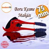 Vira Pvc Profesyonel Plastik Boru Kesme Makası 75 mm Çelik
