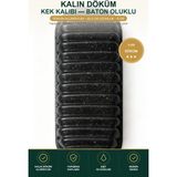Viracasa Kalın Döküm Kek Kalıbı Baton Oluklu Siyah 35,5 cm Uzunluk Yapışmaz Bundt Pasta Kalıbı - Baton Oluklu Siyah — 35,5 cm