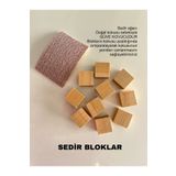 ViraHome DOĞAL GÜVE KOVUCU SEDİR AĞACI 12'Lİ KÜP DOĞAL NAFTALİN ALTERNATİFİ NEFES AÇAR