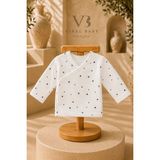 Vıral Baby Lüks 7'li Erkek Bebek Hastane Çıkış Seti Yıldız Desenli Battaniyeli + Organik Keçi Kılı Fırça & Şimşir Tarak - Yenidoğan - Çok Renkli