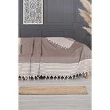 Virdis Home Elmas Desen Pamuklu Koltuk Örtüsü 170X210CM Tekli&üçlü Koltuk,çekyat ve Berjer Için Lüks Yıkanabilir - 170 x 210 cm - Kahverengi