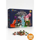 Vireon Manyetik Yapı Küpleri - Eğitici ve Zeka Geliştirici 3D Mıknatıslı Yapı Blokları - 100 Adet