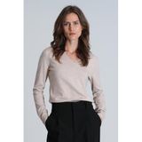 Virginia Kadın Triko Kazak, Bej, XS