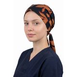 Viridi Medical Fashion CAMEL SİYAH DESEN CERRAHİ ENSE BONE