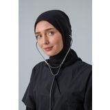 Viridi Medical Fashion STETOSKOP GİRİŞLİ PENYE CERRAHİ TESETTÜR BONE SİYAH