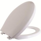 VİSAM İris 525-001 Termoplast Klozet Kapağı Beyaz 38x44,5 cm | Alttan Sıkmalı, Ayarlanabilir Menteşe, Plastik Menteşeli