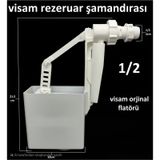 Visam Jet Flator 1/2 Gömme Rezervuar Slim 80 Uyumlu Beyaz