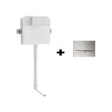 Visam Slim 80 İki Kademeli Gömme Rez. hela Taşı mat Krom Panel Mat Krom