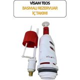 Visam Teos Basmalı Rezervuar İç Takımı Dayanıklı Plastik Malzeme ile Standart Klozetlere Uyumlu