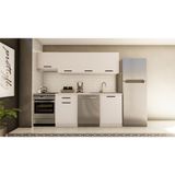 Visas Concept 240 cm Titiz Hazır Mutfak Dolabı Aspiratör Modüllü Beyaz