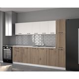 Visas Concept 260 Cm Beyaz-Atlantik Çam- Nergis Hazır Mutfak Dolabı-Kiler Modüllü - Demonte