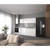 Visas Concept 280 Cm Hıgh Gloss Kapak- Beyaz- Zambak Hazır Mutfak Dolabı - Demonte