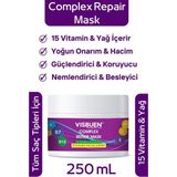Visbuen Complex Onarım Saç Maskesi 15 Doğal Aktifli Besleyici Güçlendirici ve Nemlendirici Bakım Butter