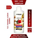 Visbuen Hint Yağı 18 Doğal Aktifli Hızlı Saç Uzatma ve Besleyici Güçlendirici Etkili Şampuan