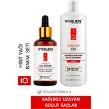 Visbuen Hint Yağı Hızlı Saç Uzatma ve Besleyici Güçlendirici Etkili Şampuan & Serum Seti