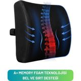 Visco Bel Destek Sırt Minderi Ortopedik Visko Yastık Bel Sırt Destek Minderi