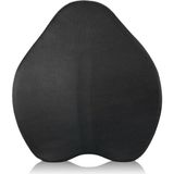 Visco Bel ve Sırt Destek Yastığı - Ortopedik Visco Malzeme, Fermuarlı Yıkanabilir Kılıf, Ofis, Ev, Araba Kullanımı Için, Siyah, 50X42X9,5-3 cm
