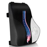 Visco Bel Yastığı Ortopedik Sırt Minderi Ayarlanabilir Kayışlı | Viskoelastik Malzeme, %100 Visco Destek, Ergonomik Tasarım, Araç ve Sandalye Uyumlu, Siyah