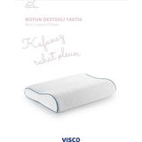 Visco Boyun Destekli Yastık PT-2014 - 60 x 40 x 12 cm - Beyaz