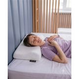 Visco Boyun Yastığı Memory Foam 50*35*11/7 cm - Beyaz