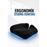 Visco Coccyx Oturma Minderi | Ortopedik Kuyruk Sokumu Minderi | Visco Sünger | 47x41x12 cm