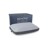 Visco Doğal Lif Kılıflı Hava Kanallı Ortopedik Yastık 56X37x12 Cm, Gri