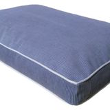 Visco Dolgulu Çift Taraflı Ve Fermuarlı Yıkanabilir Köpek Yatağı-LARGE(70x80x10cm)(denizmavisi)