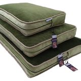 Visco Dolgulu Çift Taraflı Ve Fermuarlı Yıkanabilir Köpek Yatağı-XXL (85x125x10cm)(Fgreens)