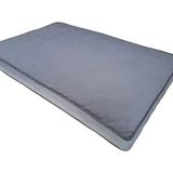Visco Dolgulu Çift Taraflı Ve Fermuarlı Yıkanabilir Köpek Yatağı-XXL (85x125x10cm)(Fgrikareli)
