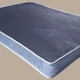 Visco Dolgulu Çift Taraflı Ve Fermuarlı Yıkanabilir Köpek Yatağı-XXL (85x125x10cm)(Fsiyahgrikareli)
