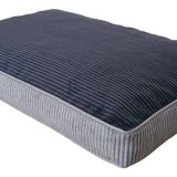 Visco Dolgulu Fermuarlı Yıkanabilir Kaymaz tabanlı Köpek Yatağı-XL(70x100x10cm)(Fblckgrey)