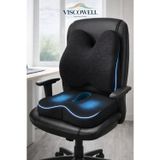 Visco Ergonomik Kelebek Model Sırt Bel Destek Yastığı ve Visco Oturma Minderi Yastığı