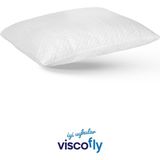 Visco Fly Viscofly Visco + Sert Sünger + Elyaf Parçacıklı Yastık 50×70×13 – 1400 Gr iç Dolgu Fermuarlı/yıkanabilir Kılıf - 50 x 70 cm - Beyaz