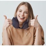 Visco Happy Viscohappy Ortopedik Profesyonel Visco Seyahat Yastığı - Siyah