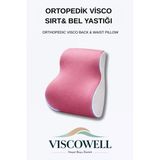 Visco Ortopedik Bel Destek Yastığı, Ofis, Araba, Sandalye, Koltuk, Sırt Yastığı Minderi