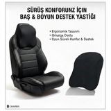 Visco Ortopedik Boyun Destek Yastığı – Ofis, Araç ve Seyahat İçin