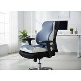 Visco Ortopedik Ergonomik Ofis Koltuk Koksiks Oturma Minderi Sırt Bel Destek Minderi Yastığı Set - Çok Renkli