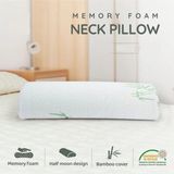 Visco Planet Ortopedik Yastık Visco Yastık Boyun Yastığı Boyun Fıtığı Yastığı Ortopedik Boyun Yastığı - 42 x 18 cm - Beyaz