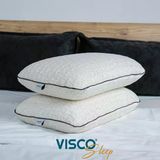 Visco Yastık Ergonomik Yastık Yüksek Visco Yastık Risus Doğal Keten Kılıflı 60X40x15 Cm